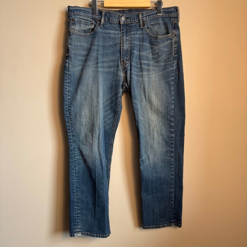 Levi Strauss 541 Athletic Taper Denim Jeans Medium Wash Blue Men 36x30 Blank Tab